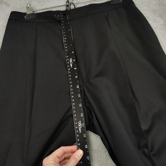 Calvin Klein Tuxedo Mens 40L Black 3‎ Button Notch Satin Lapel Wool Pants 32x33